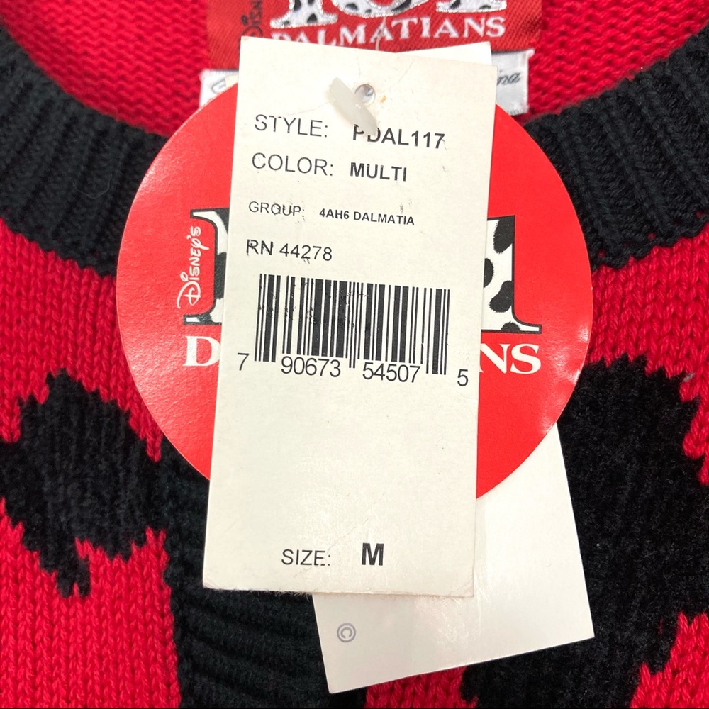 Vintage Disney 101 Dalmatians Sweater Argyle Knit - Picture 8 of 10
